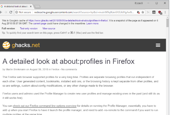 使用緩存 在大多數瀏覽器中加載緩存的網(wǎng)站副本