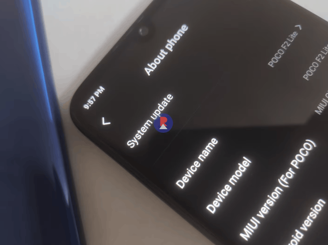 POCO F2 Lite真實(shí)圖像出現露珠缺口