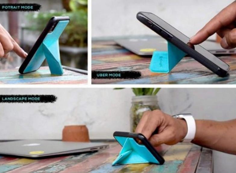 此iPhone手機殼使用折紙樣式的折疊件將支架添加到設備中