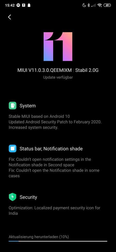 小米Mi Mix 3收到MIUI 11穩定的Android 10更新