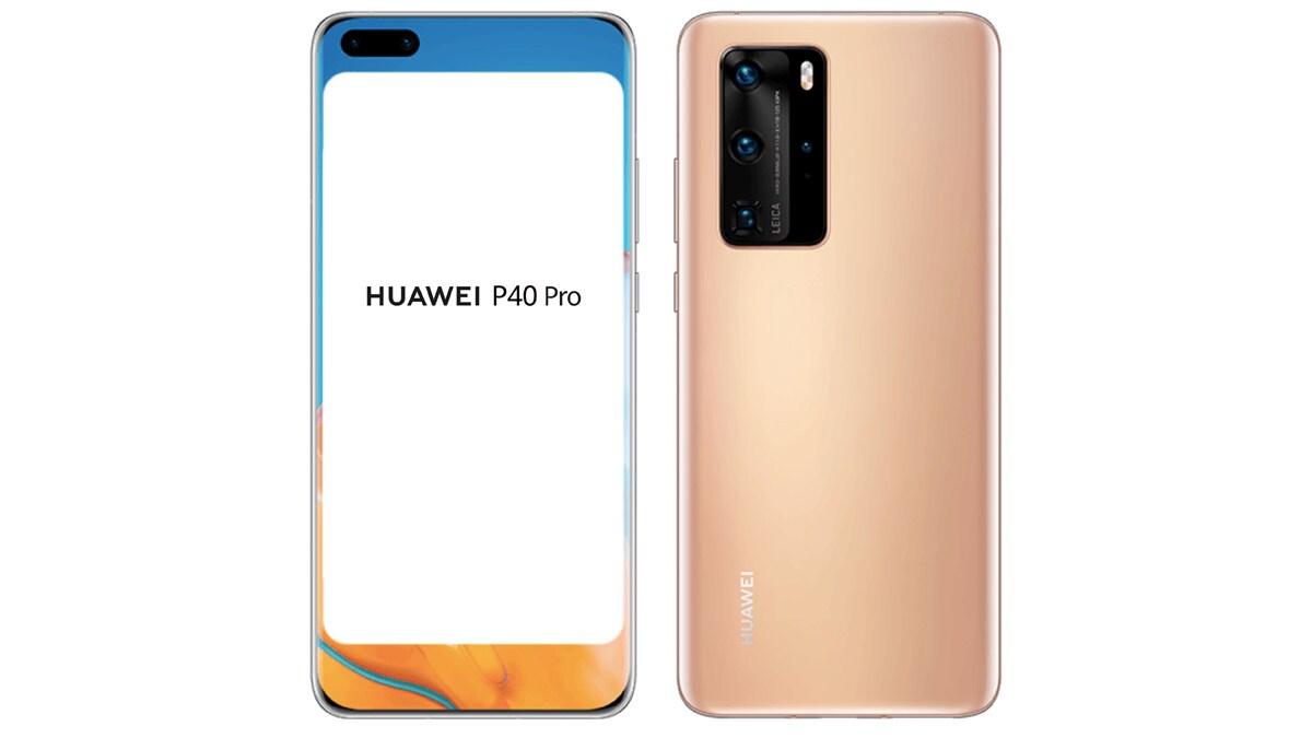 華為P40，P40 Pro官方外觀(guān)渲染泄漏，顯示攝像頭，設計和顏色
