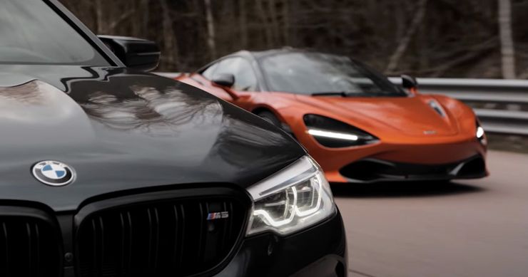 飆車(chē)：調整后的840 HP BMW M5與McLaren 720S