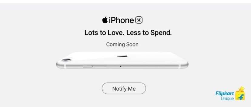 Apple iPhone SE 2020 Flipkart上市時(shí)間很快，即將在印度發(fā)布