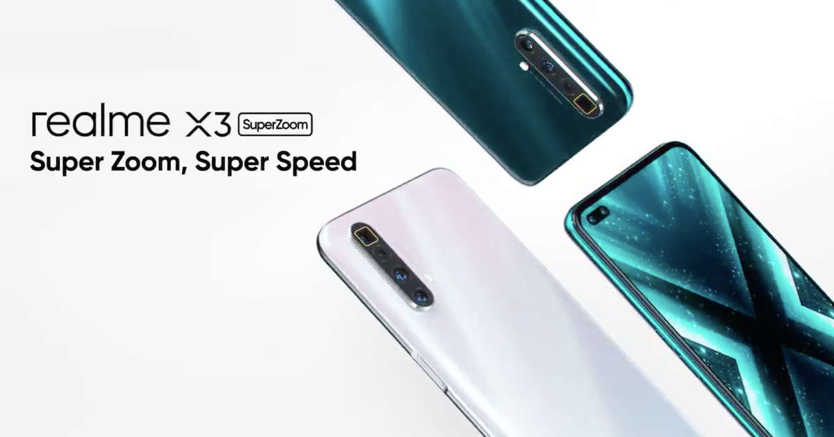 Realme X3 SuperZoom與Snapdragon 855+ SoC一起發(fā)布，120Hz顯示屏：價(jià)格，規格