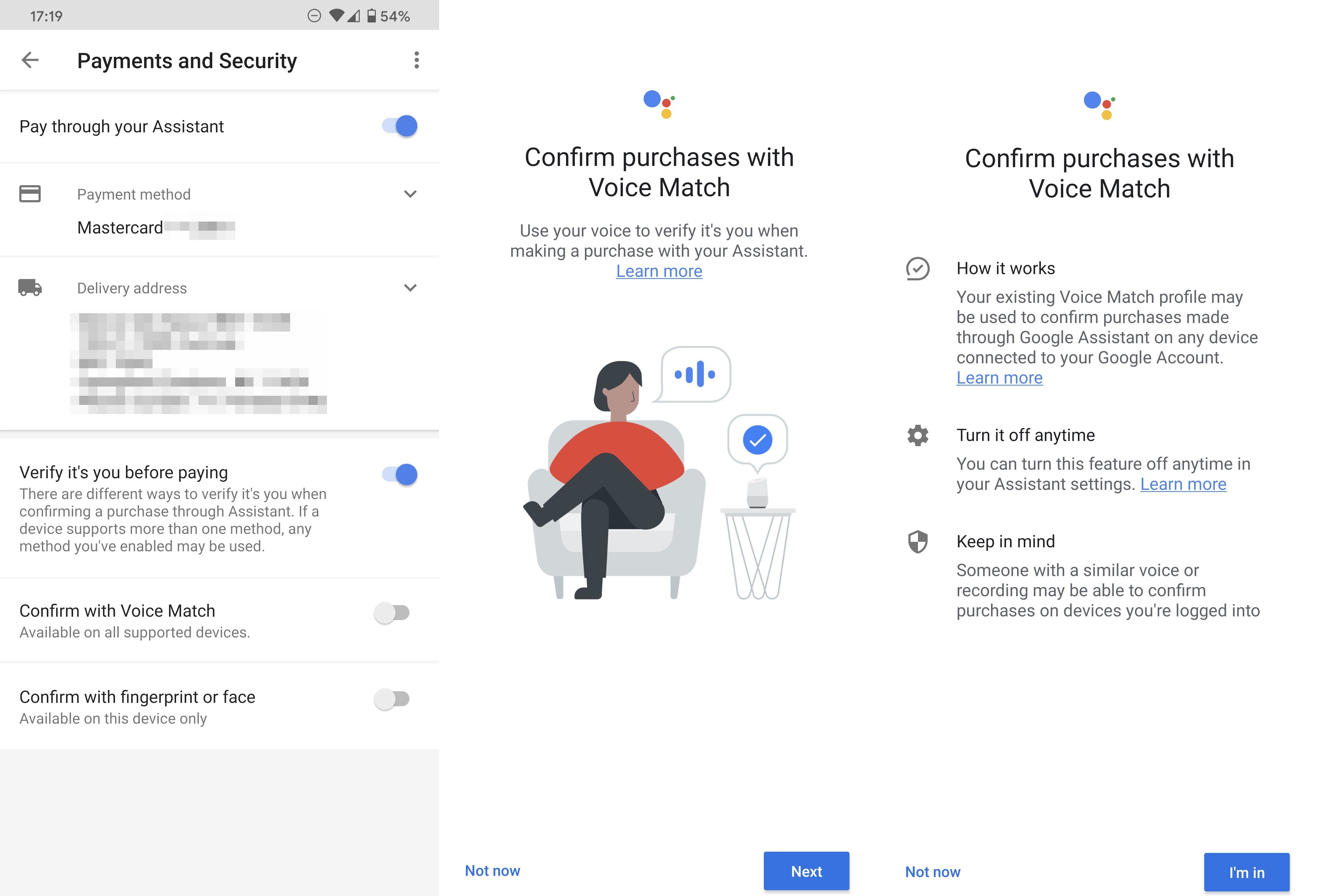 Google允許用戶(hù)通過(guò)語(yǔ)音確認付款