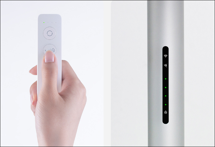 帶內置電池的Smartmi DC逆變器落地風(fēng)扇3，啟動(dòng)了藍牙遠程控制