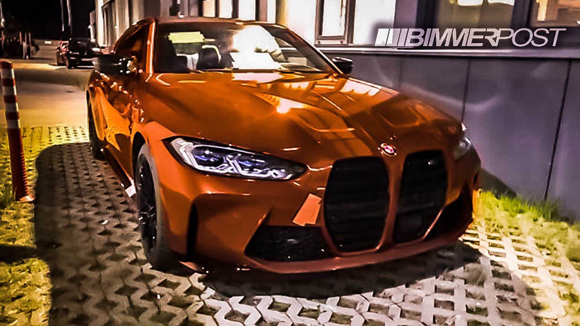 2021年寶馬M4雙門(mén)轎跑車(chē)在間諜照片中揭示了有爭議的前部設計