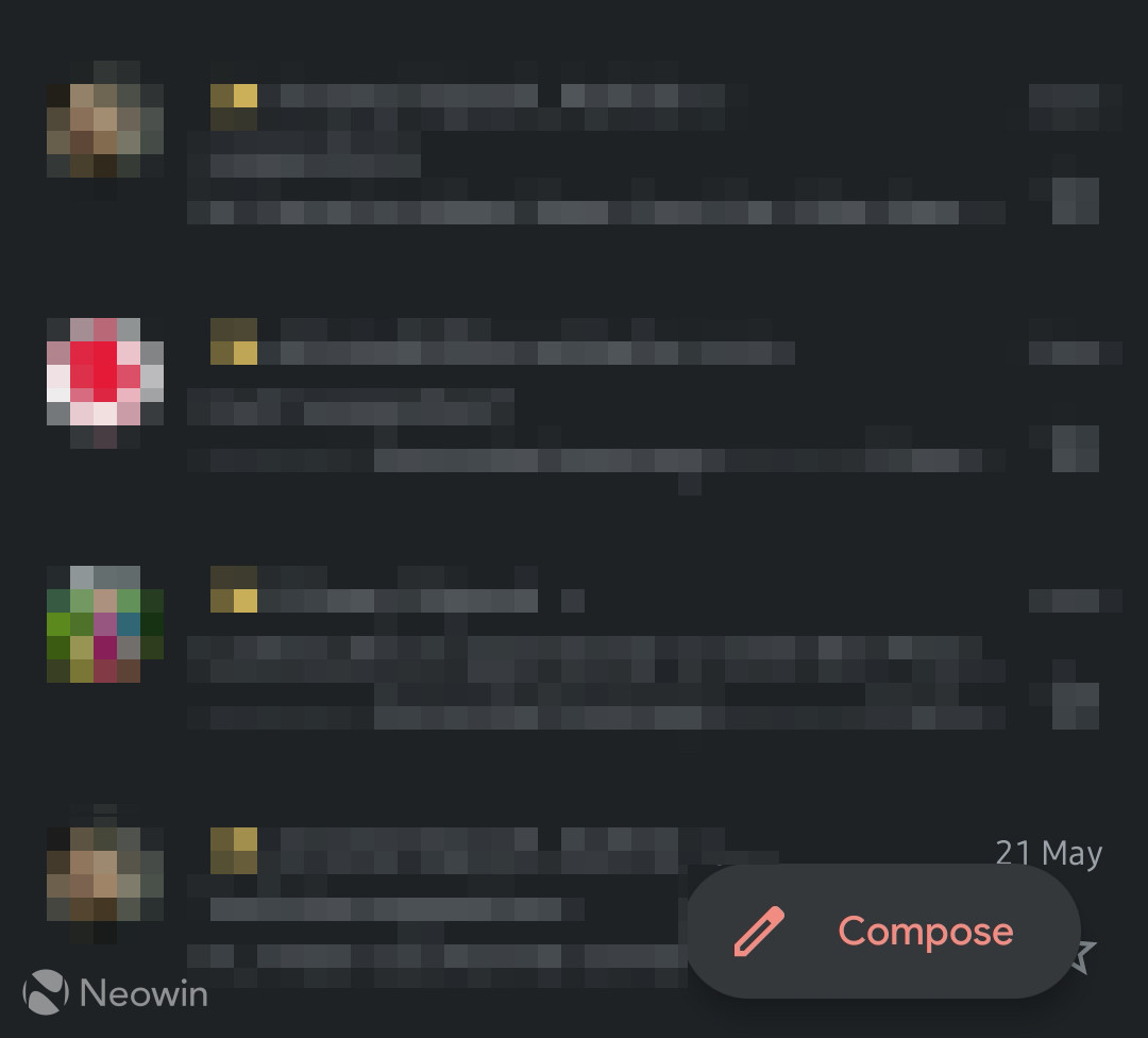 Gmail for Android更新添加了新的撰寫(xiě)按鈕