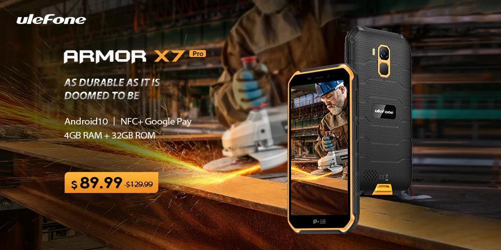 Ulefone Armor X7 Pro堅固耐用的智能手機推出5英寸顯示屏，4000 mAh電池，現價(jià)$ 89.99