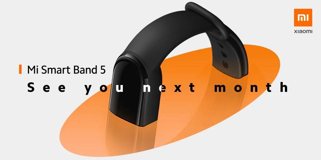 小米將于下月在全球范圍內推出Mi Band 5作為Mi Smart Band 5