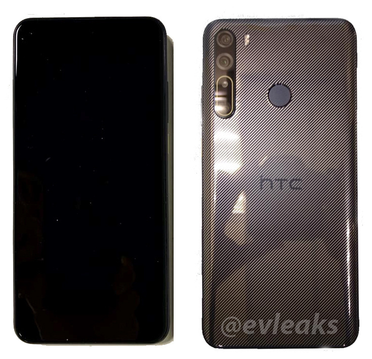 泄漏的HTC Desire 20 Pro動(dòng)手圖像展示了前后方向