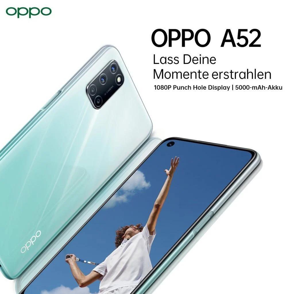 OPPO A52和OPPO A72中端4G手機在德國推出