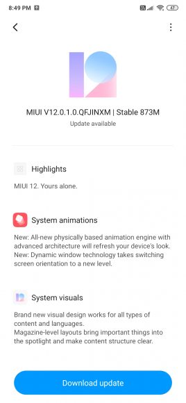 Redmi K20，Redmi K20 Pro用戶(hù)在印度獲得穩定的MIUI 12更新