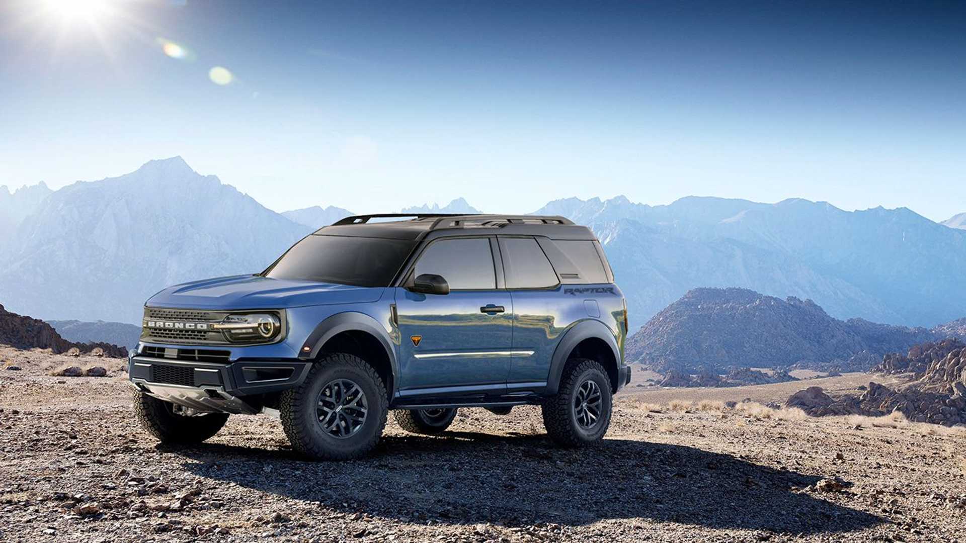 福特Bronco Sport 2門(mén)渲染，包括猛禽