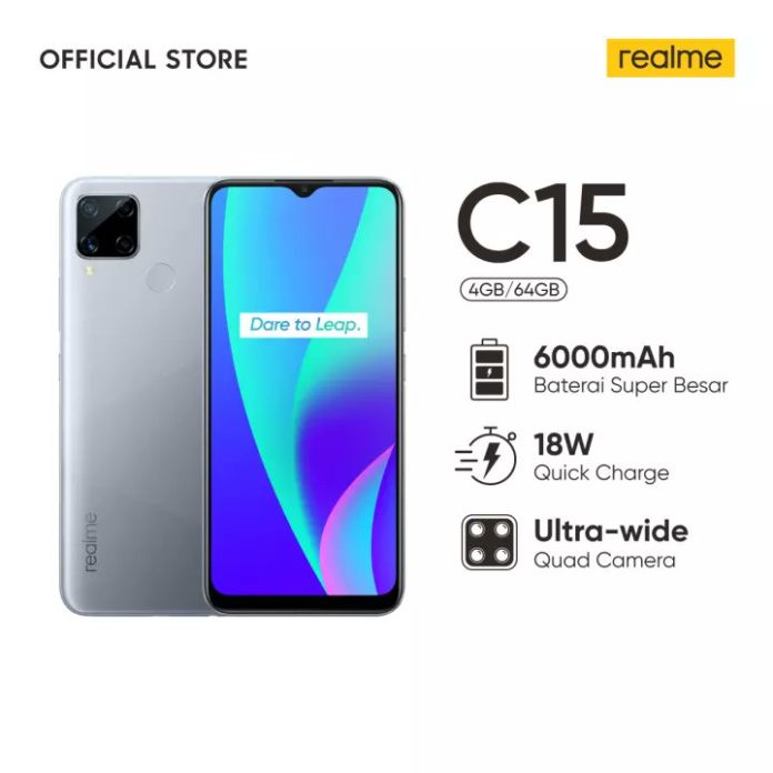 Realme C15變體出現在零售商列表中