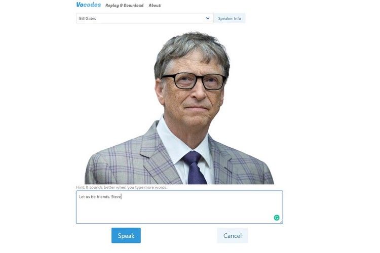這個(gè)Deepfake AI語(yǔ)音發(fā)生器可以模仿名人的聲音