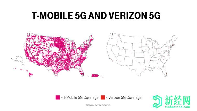 T-Mobile推出全國范圍的獨立5G