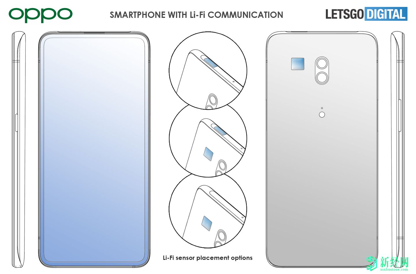OPPO專(zhuān)利的智能手機采用Li-Fi技術(shù)，比Wi-Fi快得多
