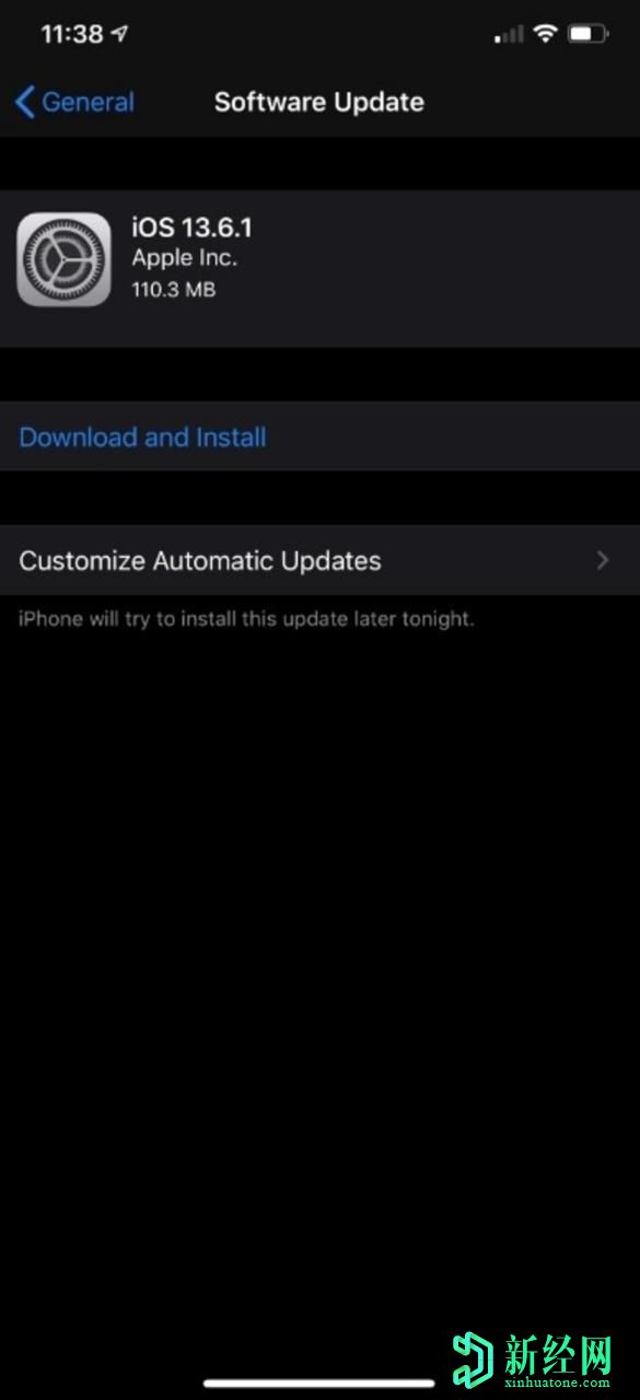 蘋(píng)果的iOS 13.6.1更新已經(jīng)發(fā)布，并且從屏幕上消除了綠色