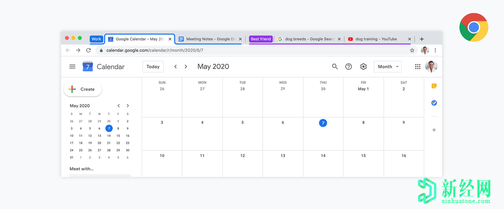 谷歌 Chrome現在具有標簽分組功能，可以更好地管理標簽