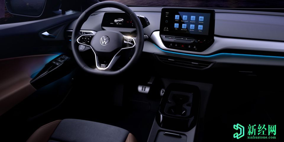 大眾炫耀全電動(dòng)ID.4的生產(chǎn)內飾