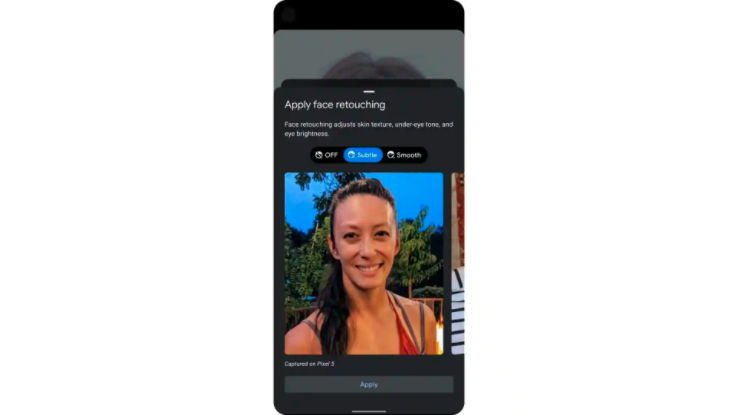 Google將默認關(guān)閉Pixel 5，Pixel 4a上的臉部修飾效果