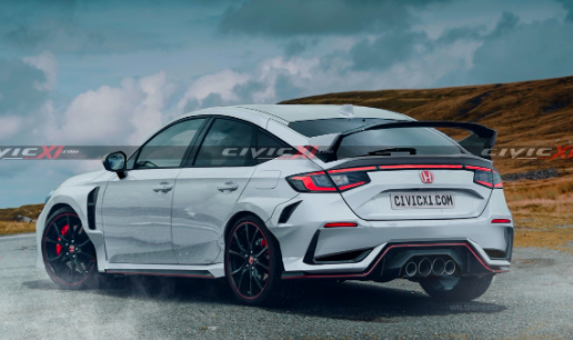 2023年本田思域Type R渲染基于間諜照片和專(zhuān)利圖像