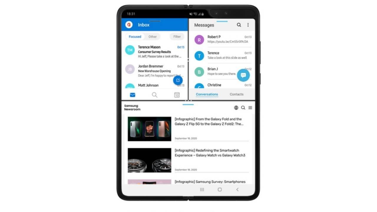 三星Galaxy Fold更新帶來(lái)了一些Galaxy Z Fold 2歡樂(lè )