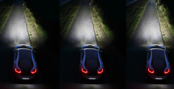 寶馬的LaserLight系統就是這樣工作的