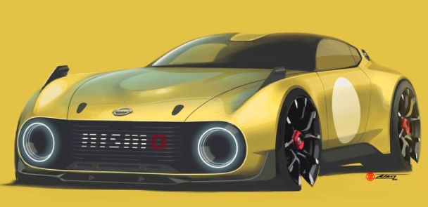 日產(chǎn)400Z Slantnose看起來(lái)像日本蝙蝠車(chē)