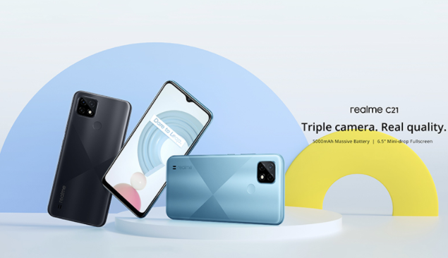 Realme推出配備5,000mAh電池和三重AI攝像頭的C21智能手機