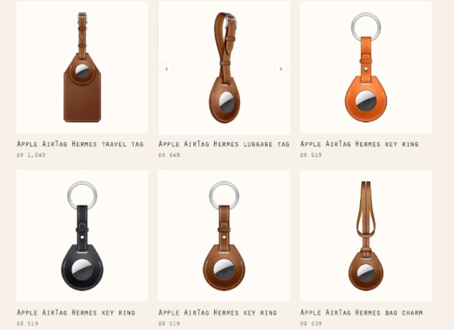 愛(ài)馬仕出售AirTag配件，價(jià)格從439美元起
