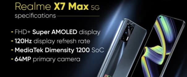 Realme  X7 Max  5G在印度的發(fā)布日期正式公布，Realme智能電視4K也將緊隨其后
