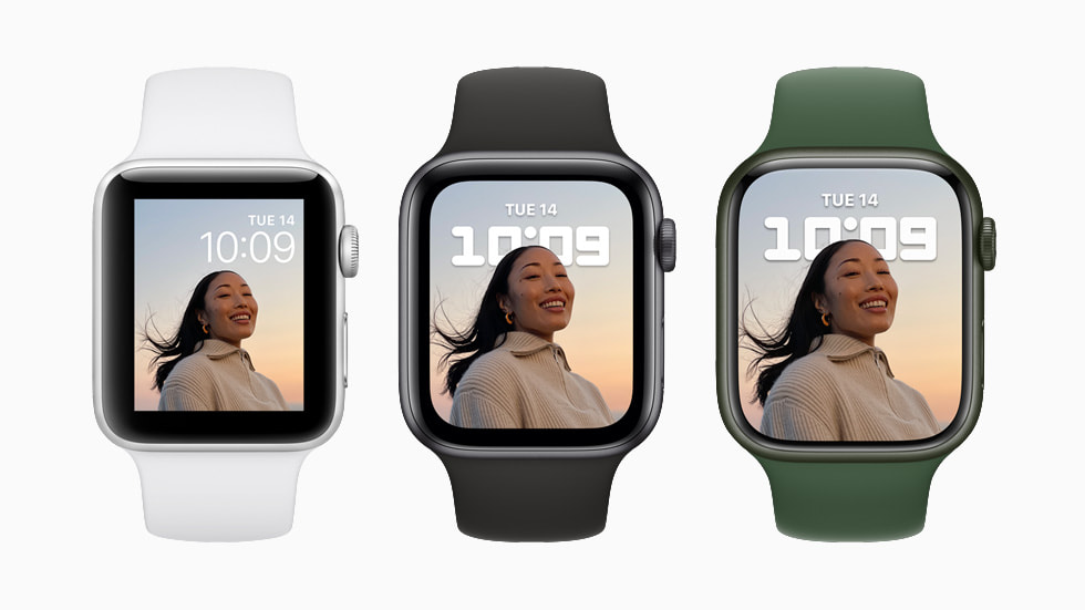 全新 Apple Watch Series 7 擁有更精致的設計
