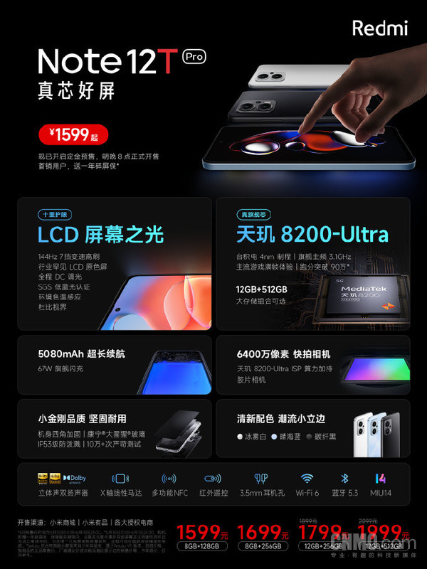 Redmi Note 12T Pro