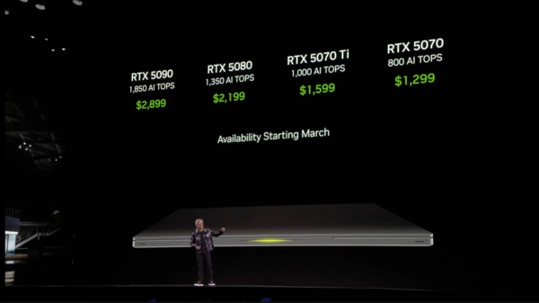 曝英偉達RTX 50系移動(dòng)端顯卡可能推遲至4月上市
